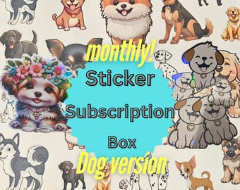 Dog Sticker Subscription Box: Monthly Puppy-Themed Journal Stickers