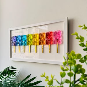 Grote harsijslollykunst| Pop-art| muurdecoratie keuken