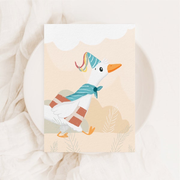 POSTCARD happy birthday ı all occasions with an envelope,  eco-friendly packaging, handmade postcards
