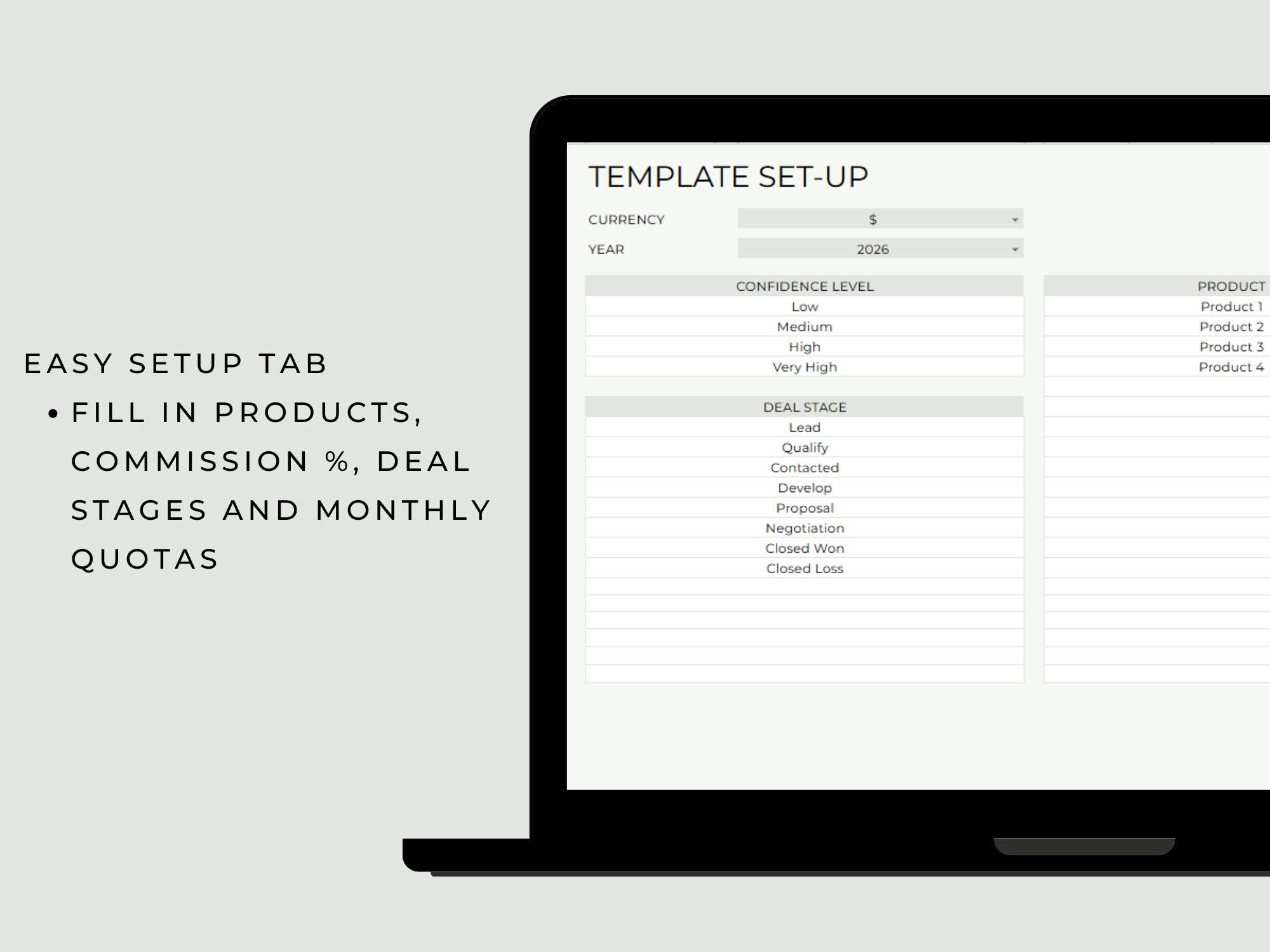 Commission & Quota Tracker Spreadsheet | Sales Commission Tracker ...
