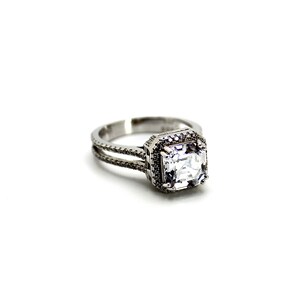 Bella Luce Asscher Cut Ring Etsy Australia