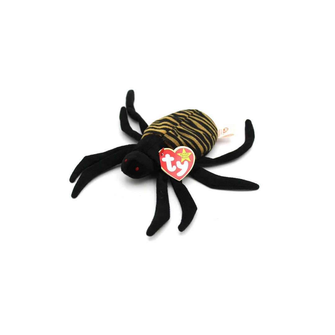 1996 TY spinner Spider Beanie Baby Perfect - Etsy