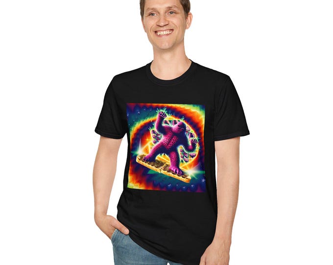 A Toast To You in Space Sasquatch Space Toast Unisex Style Tee