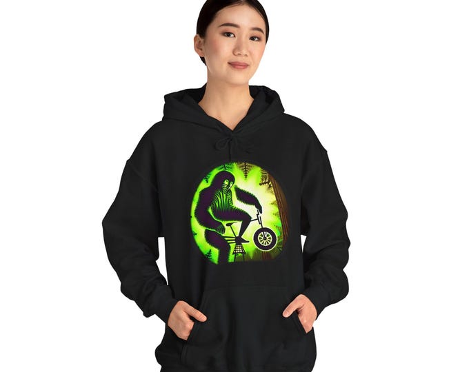 Sasquatch Cycles Mountain Bike Forest Spirit Hoodie Sweatshirt