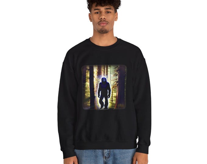 Wild Man Of The Woods Unisex Heavy Blend Crewneck Sweatshirt Sasquatch Portal