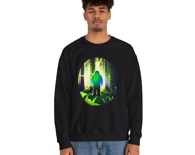 Morning Sasquatch Forest Spirit Unisex Heavy Blend Crewneck Sweatshirt