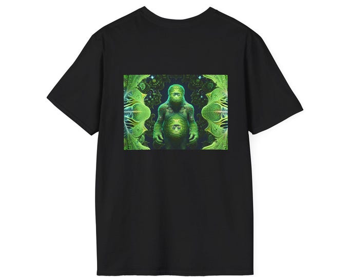Green Man-Delbrot Sasquatch and Mandel Bros Unisex Softstyle T-Shirt