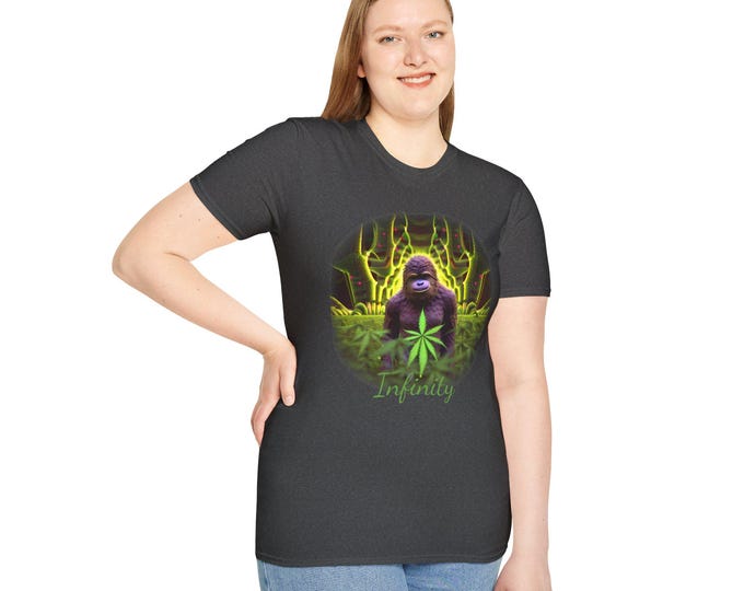 Cannabis Infinity Sasquatch Unisex Soft Style Cotton Tee Shirt