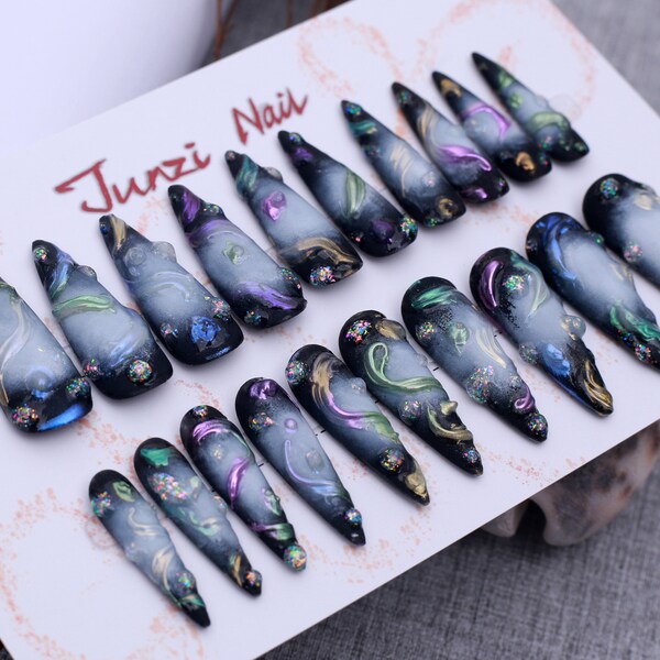 Stiletto Nails - Etsy