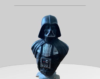 Hand-Painted Darth Vader Bust: Polyester Home Decor Accent