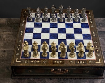 Brass Casting PVD Coated Chess Set