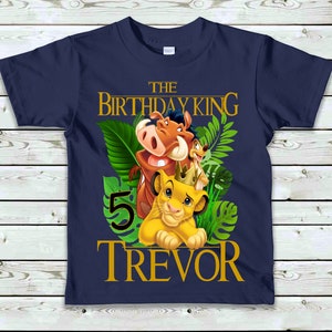 Lion King Birthday Shirt With Matching Family Shirts Available - Etsy