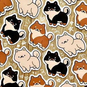 Shiba Inu sticker / cute sticker, shiba sticker, pet sticker, waterproof sticker