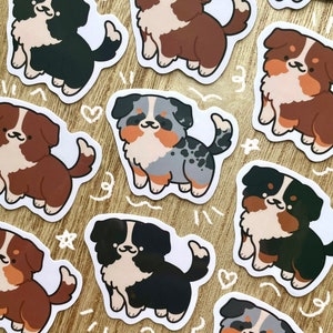 Aussie Shepherd sticker / cute sticker, dog sticker, pet sticker, waterproof sticker