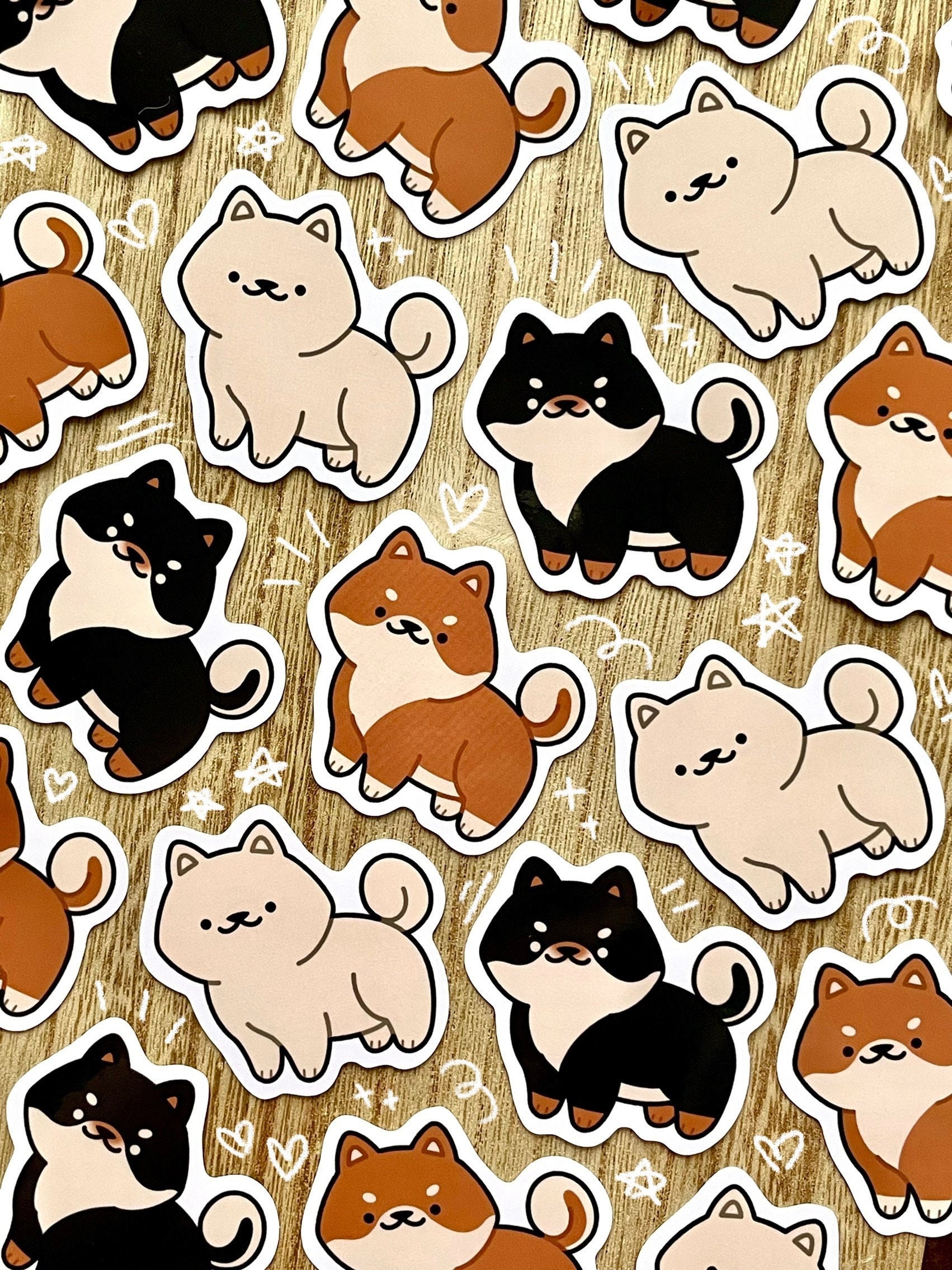Shiba Inu sticker / cute sticker, shiba sticker, pet sticker, waterproof sticker