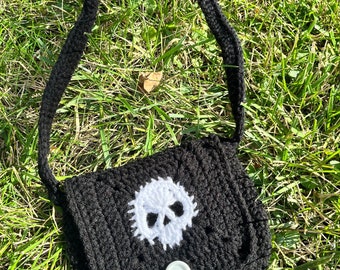 Skull Messenger Bag - Etsy Skull Messenger Bag - Etsy