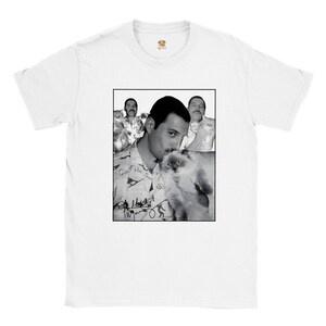 Freddie Mercury cat T-Shirt (Unisex) | Queen band | Freddie Mercury Bohemian Rhapsody T-Shirt | 70's rock | Music tee