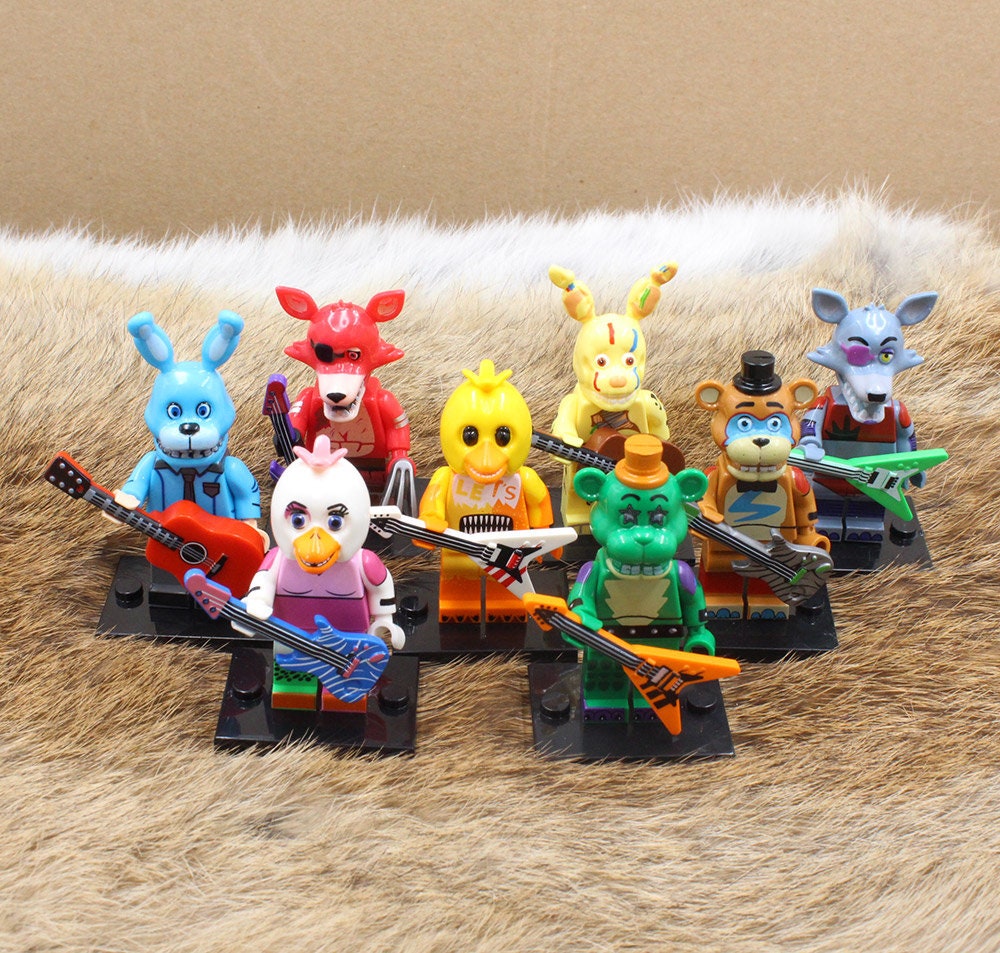 8-Piece Five Nights at Freddy's Lego-Compatible Block Mini Figure