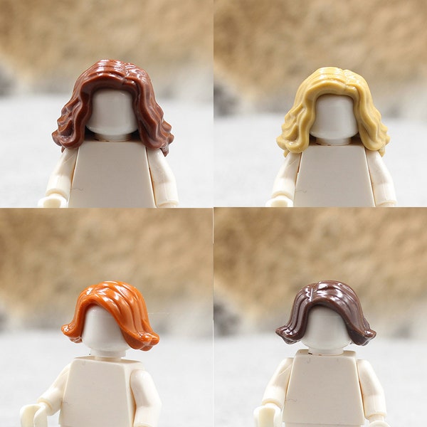 Custom Made Mini-figure Parts - Girl Woman Hair Upgrade - Minifigure NOT Included - Rare