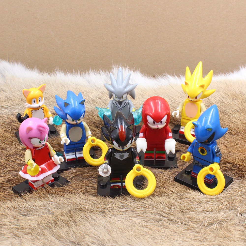 Sonic.exe 10 ring + gem mexican toy action figure Creepypasta Hedgehog Sega