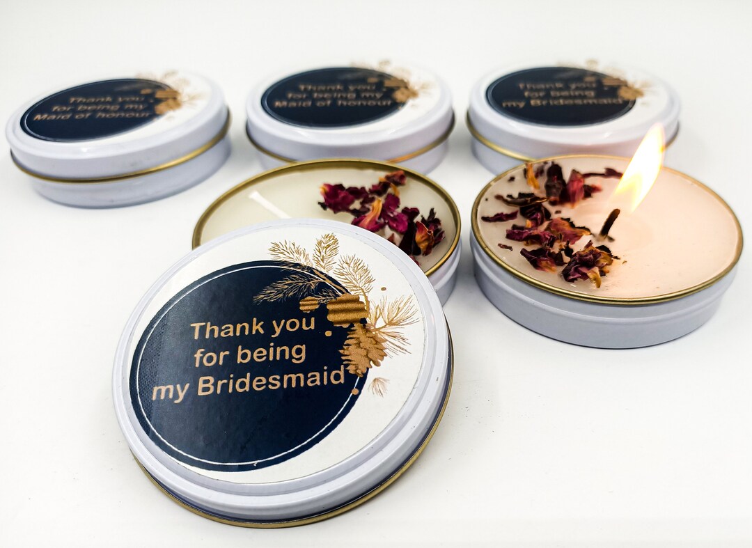 Personalized Mini Candles Wedding Favors for Guests in Bulk Etsy