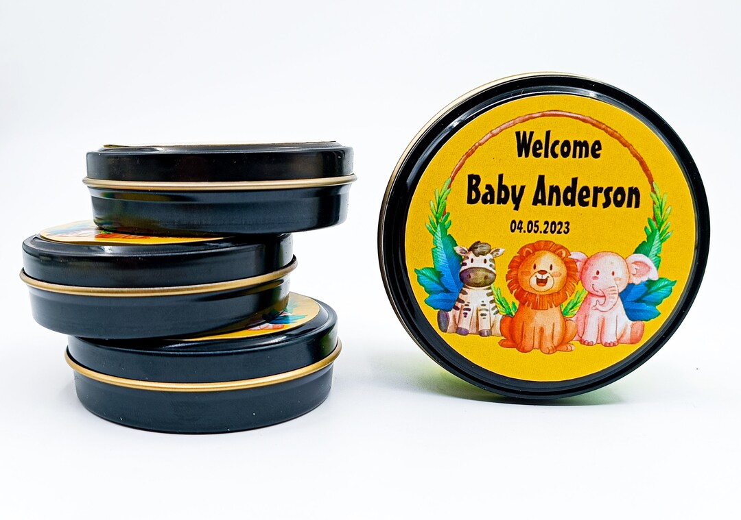 Safari Baby Shower Gifts ,baptism Candle,oh Baby Shower Favors,personalized Favor, Candle,girl