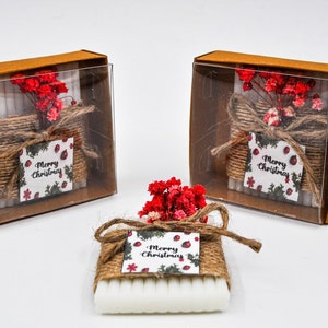 Christmas Scent Soap Favors, Personalized Christmas Gifts, Custom Christmas Favors, Christmas Table, New Year Merry Christmas Favors, 2024