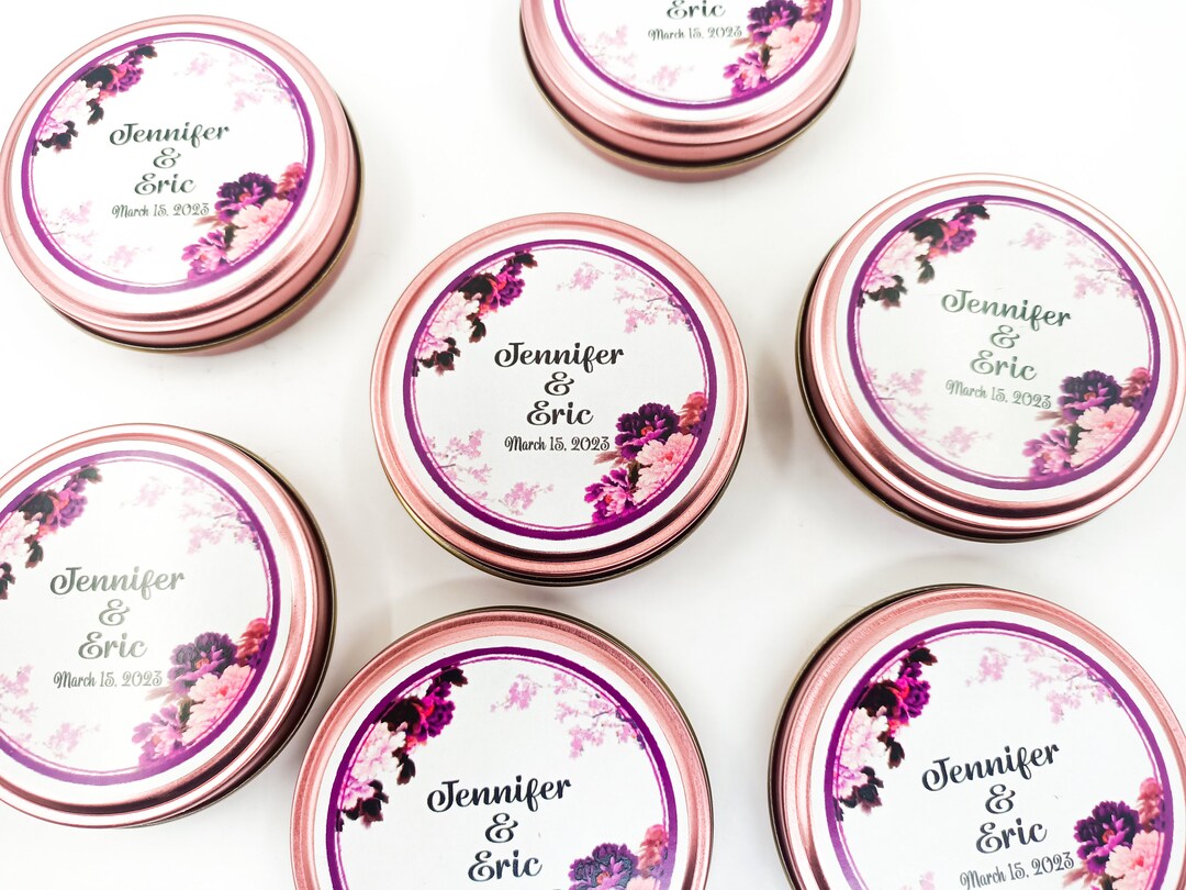 Personalized Mini Candles Wedding Favors for Guests in Bulk Etsy