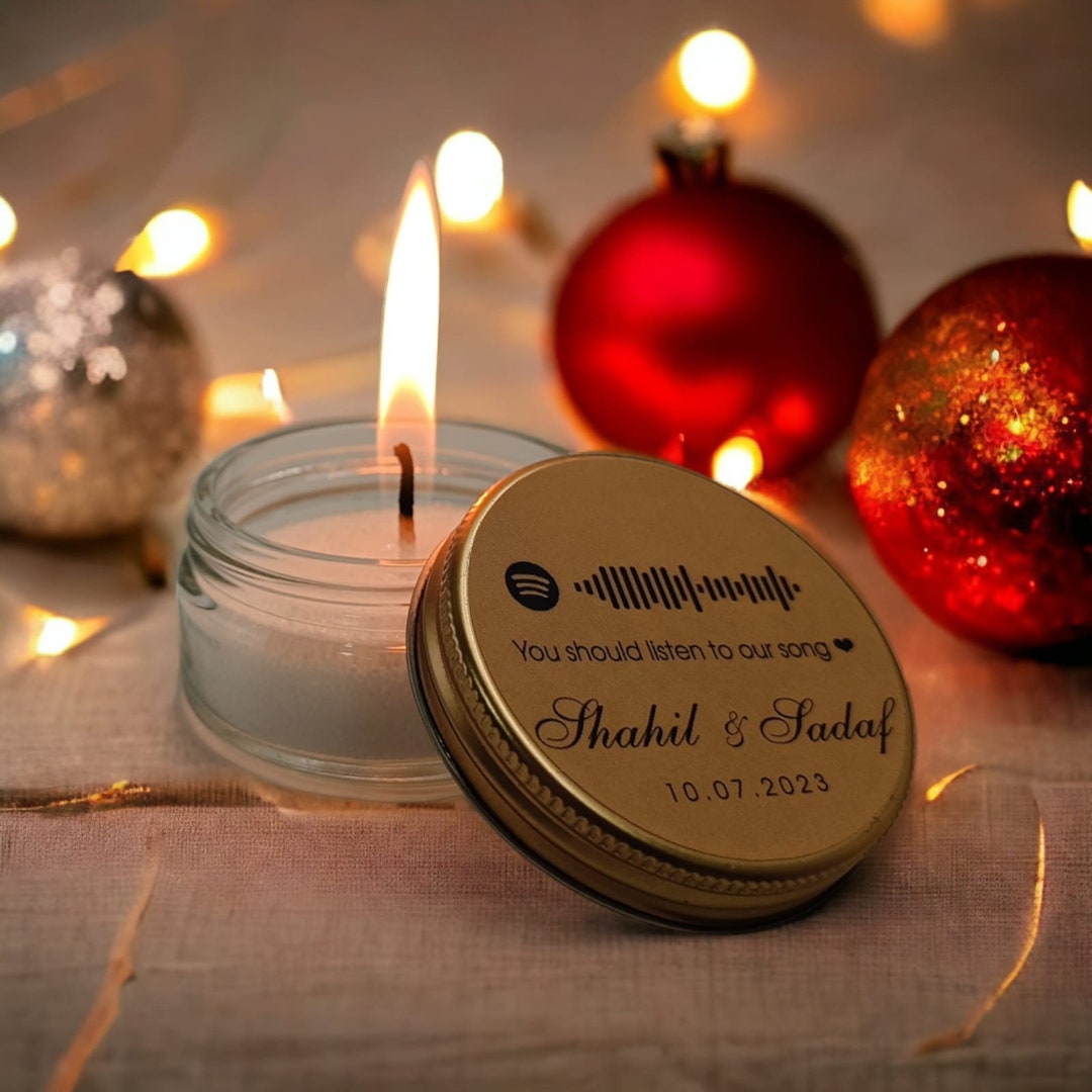 Personalized Christmas Candle Gifts in Bulk Custom Candle Etsy