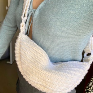 Crochet Uniqlo Inspired Crossbody Bag with Lining and Zipper PDF Pattern
