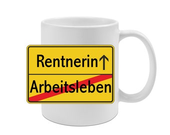 Tasse, Keramik, Geschenk, Geschenkidee, Kaffeebecher, Rentnerin