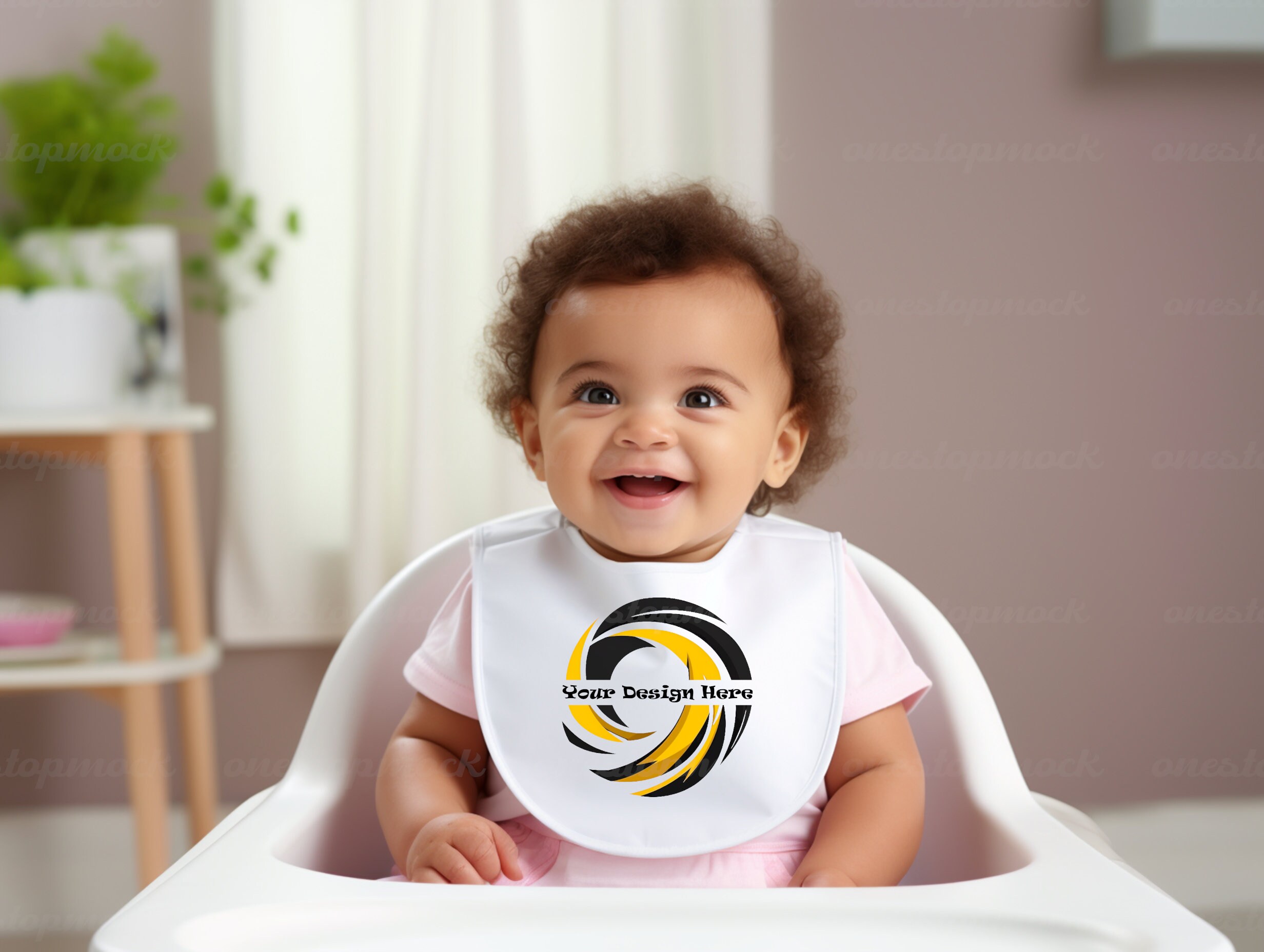 Baby Bib Mockup Set White Gerber Style Bib Stock Image - Etsy