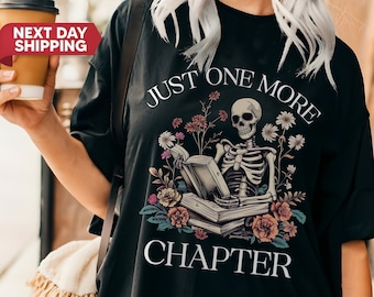 Just One More Chapter Shirt, Bookworm T-Shirt, Book Lover Shirts, Reading t-shirt, Book Shirt, Librarian Shirts, Book Club Shirts