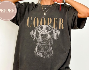Custom Pet Photo And Name Shirt,Personalized Comfort Colors Pet Shirt,Customized Picture Dog Shirt,Dog Lover Gift,Cat Mom Gift,Pet Loss Gift
