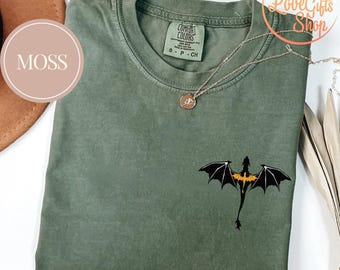 Fantasy Book Dragon Comfort Colors Shirt, The Empyrean Book Shirt, Fantasy Dragon Book Lover Shirt, Book Club Book Lover Gift, Book Shirt