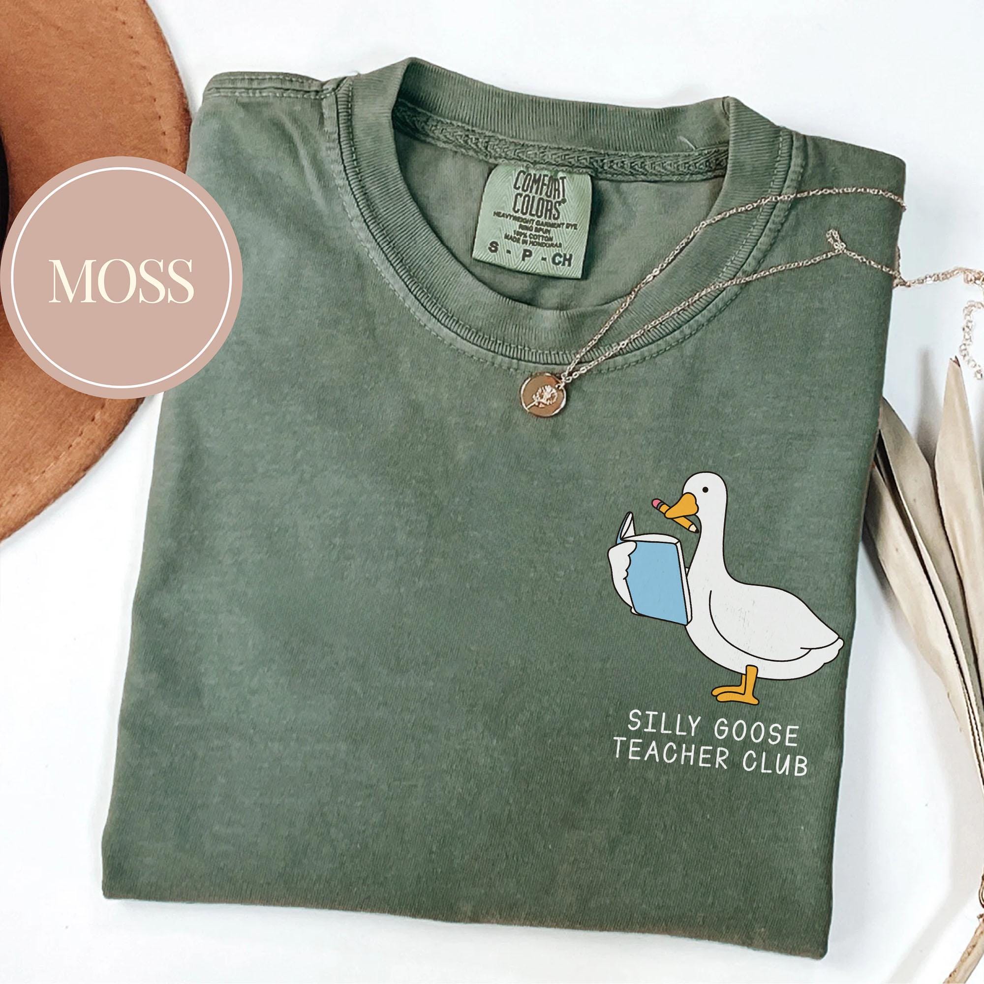 Comfort Colors Silly Goose Teacher Club Shirt, Funny Teacher T-Shirt, Cute Back to School Tee, Teacher Gift, Silly Goose Shirt for Teacher