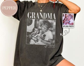 Custom Grandma Comfort Colors Shirt with Grandkids Names, Custom Grandparent Shirt from Grandkids, Grandma Shirt , Grandma Gift, Mom Shirt