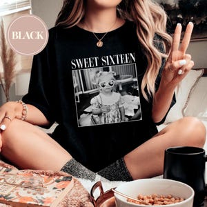 Personalised Vintage Photo And Year Shirt,Sweet Sixteen Comfort Colors Shirt - 16th Birthday Gifts,Birthday Trip,Group Turning 16 Bday Shirt image 3