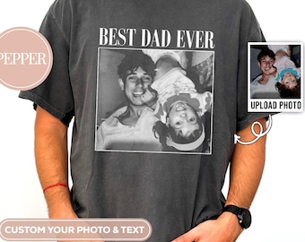 Custom Photo Dad Shirt, Personalised Comfort Colors Dad Shirt, Custom Picture Shirt for Dad, Fathers Day Gift, Dad T Shirt, Dad Gift