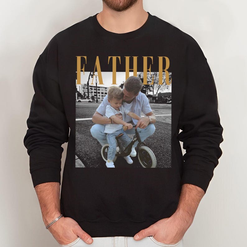 Custom Photo Dad Shirt, Custom Photo Comfort Colors Shirt for Dad, Father's Day Shirt, Fathers Day Gift 2025, Grandpa Gift, Dad Gift bild 5