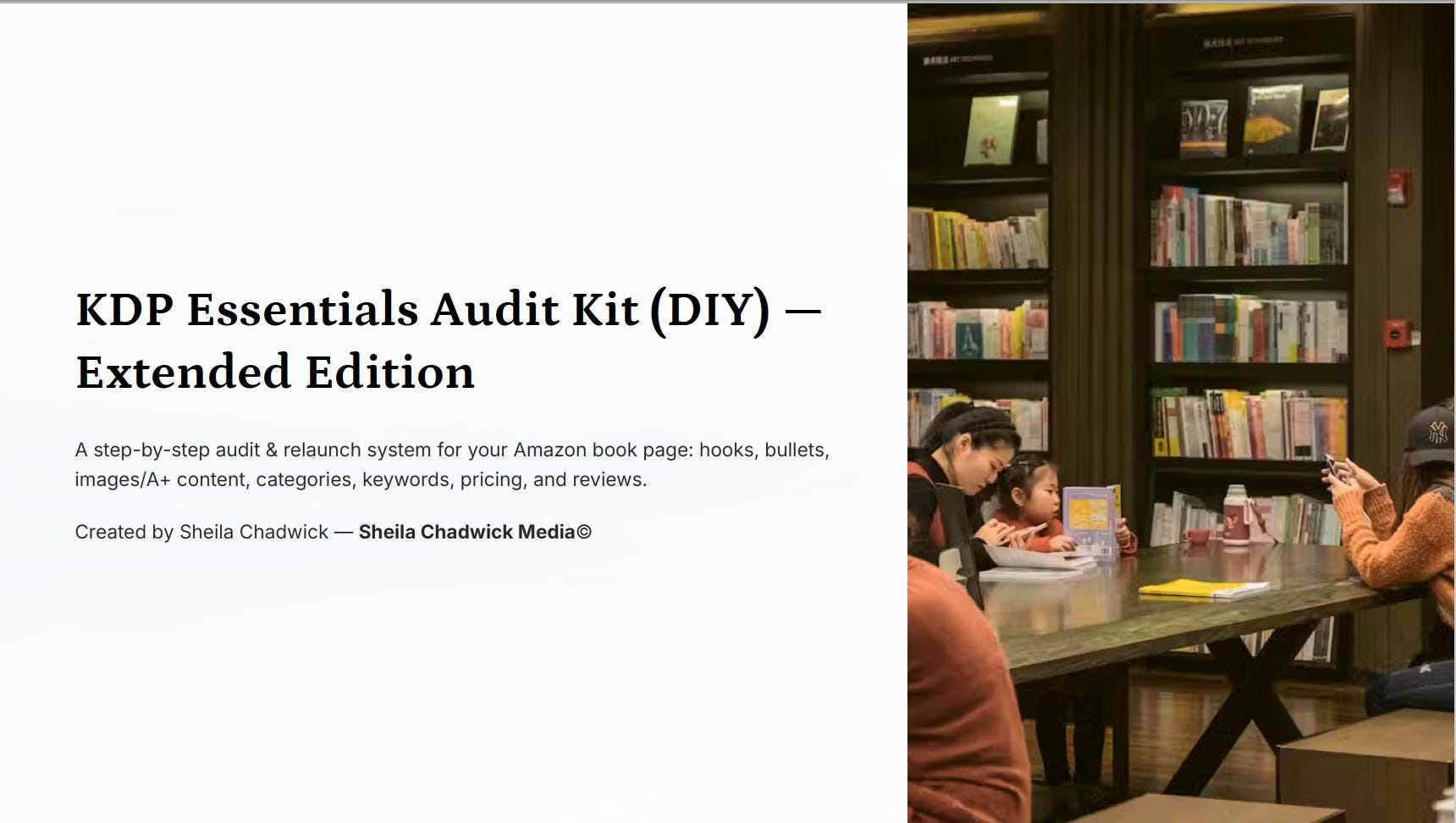 KDP Essentials Audit Kit, DIY Checklist System (PDF) - Etsy