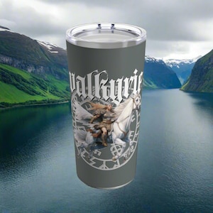 Walküre Becher: Nordische Mythologie Wikinger Geschenk, 20oz Edelstahl
