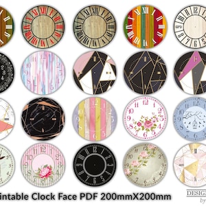20 Quadranti dell'orologio stampabili in PDF