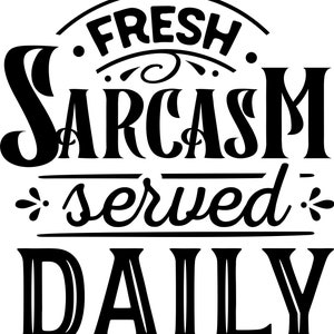 Fichier SVG frais sarcasme servi