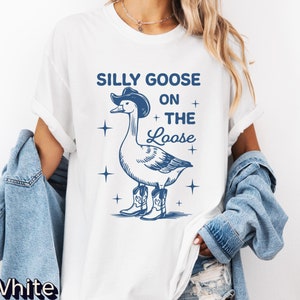 Silly Goose T-shirt, Comfort Colors® Silly Goose, Silly Goose Vintage Farm Shirt, Cute Goose Shirt, Silly Goose Comfort Colors Shirt