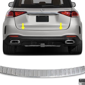For Mercedes GLE V167 (2020-UP) Chrome Rear Bumper Protector BRUSHED Stainless Steel