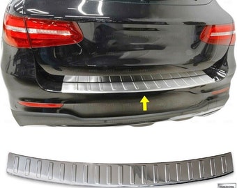 For Mercedes GLC X253 (2015-2022) Chrome Rear Bumper Protector GLOSSY Stainless Steel