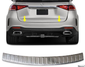 For Mercedes GLE V167 (2020-UP) Chrome Rear Bumper Protector GLOSSY Stainless Steel