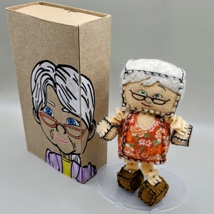 Handmade Felt Doll (Doña Nieves)