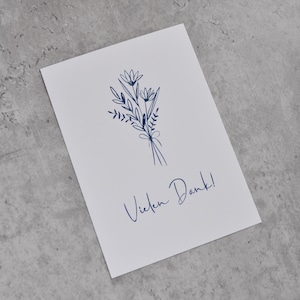 Vielen Dank, Blumen, Dankeskarte